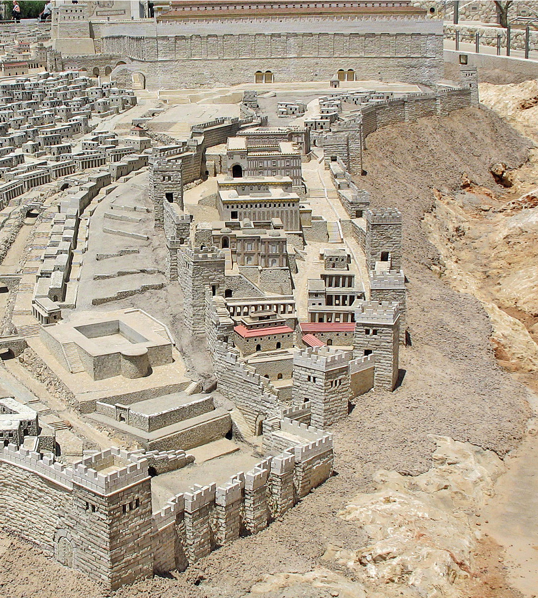 Battles of Jewish History: The Second Jerusalem Temple. Model in the Israel Museum